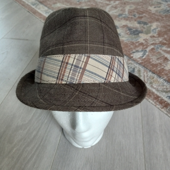 Goorin Bros. Plaid Wool Fedora EUC - Picture 2 of 9